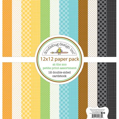 Doodlebug At the Zoo Designpapier - Petite Print Assortment Pack